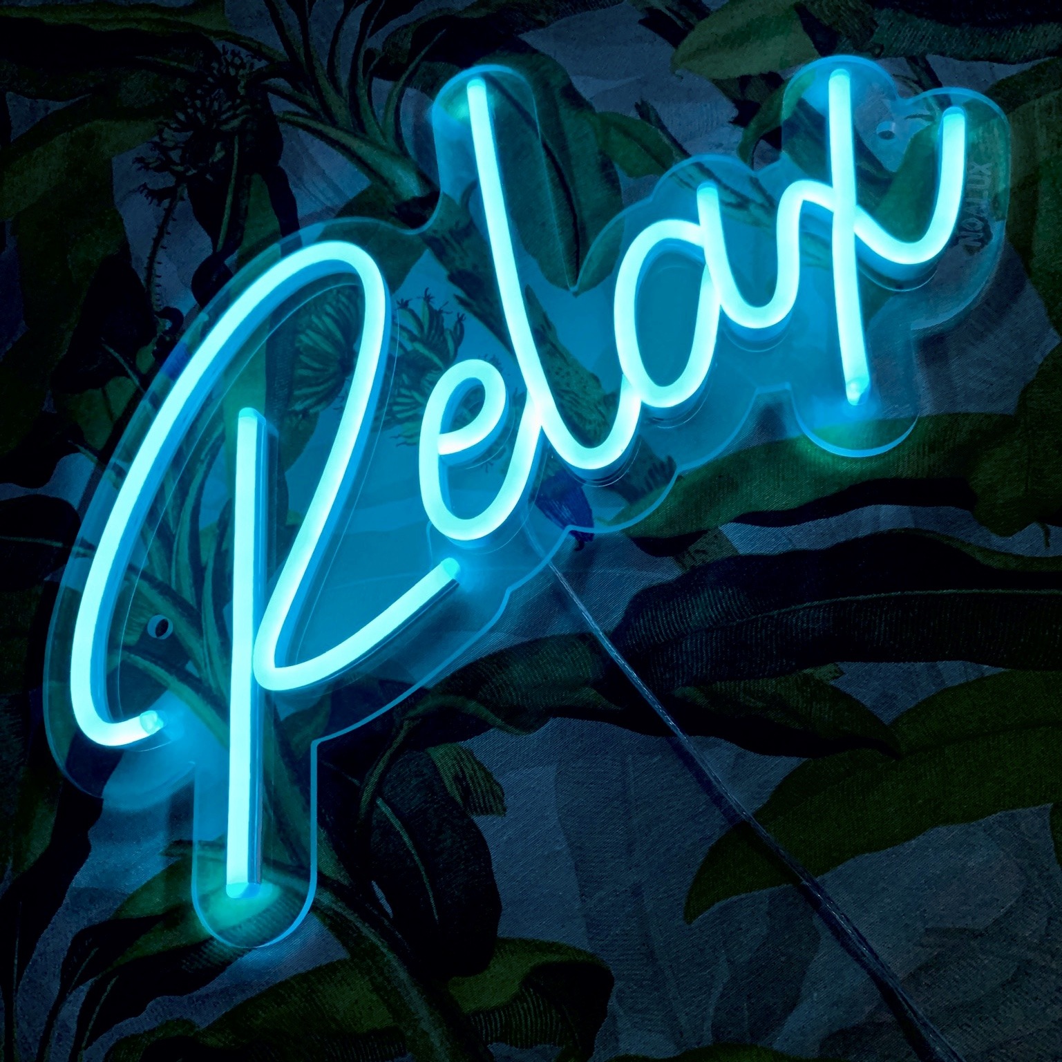 nike just relax neon sign